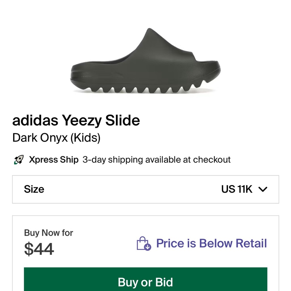 YZY slides worn once